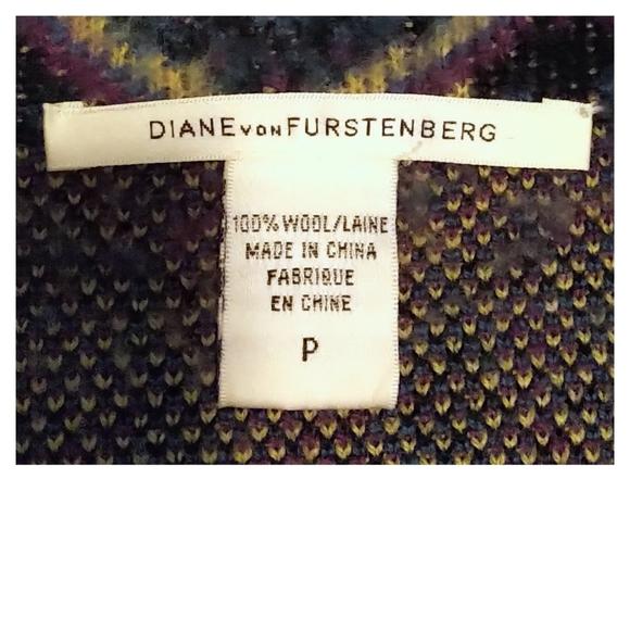 Diane Von Furstenberg Pita Sweater Coat P (XS) - Picture 5 of 6